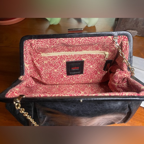 Hobo International Clutch with Gold Chain Strap - Picture 2 of 6